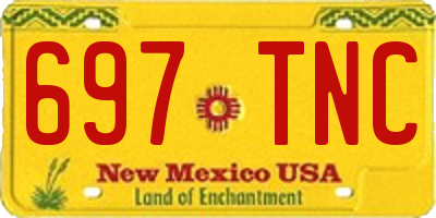 NM license plate 697TNC