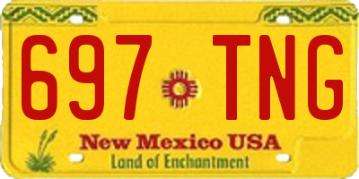 NM license plate 697TNG