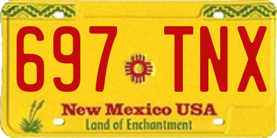 NM license plate 697TNX
