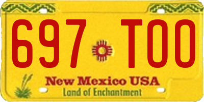 NM license plate 697TOO