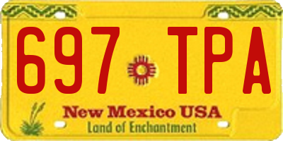 NM license plate 697TPA