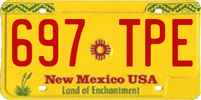 NM license plate 697TPE