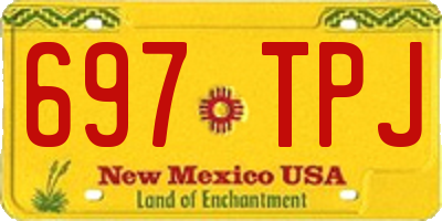 NM license plate 697TPJ