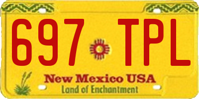 NM license plate 697TPL