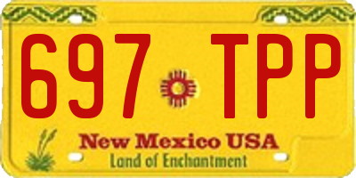 NM license plate 697TPP