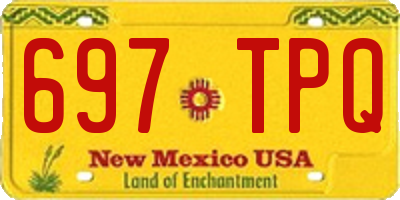 NM license plate 697TPQ