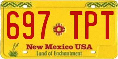 NM license plate 697TPT