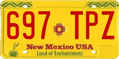 NM license plate 697TPZ