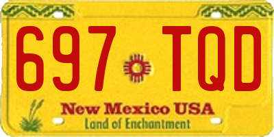 NM license plate 697TQD