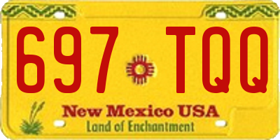NM license plate 697TQQ