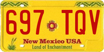 NM license plate 697TQV