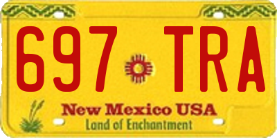 NM license plate 697TRA