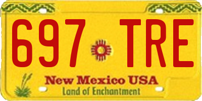 NM license plate 697TRE