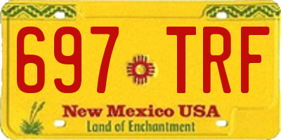 NM license plate 697TRF