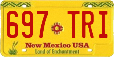 NM license plate 697TRI