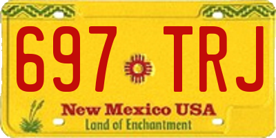 NM license plate 697TRJ