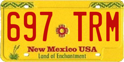 NM license plate 697TRM