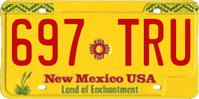 NM license plate 697TRU