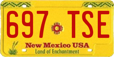 NM license plate 697TSE