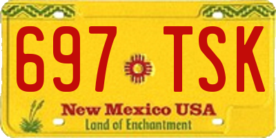 NM license plate 697TSK