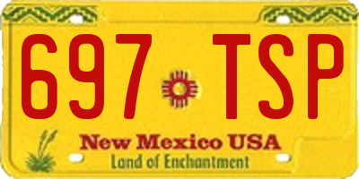 NM license plate 697TSP