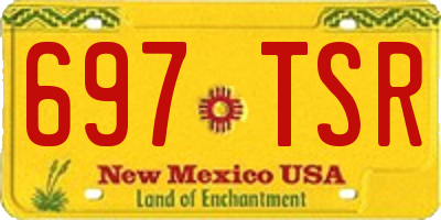 NM license plate 697TSR