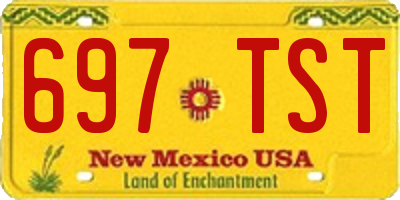 NM license plate 697TST