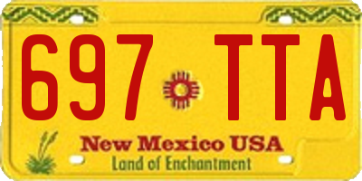 NM license plate 697TTA