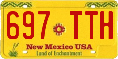 NM license plate 697TTH