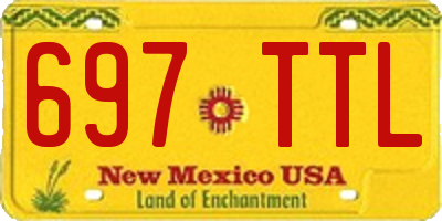 NM license plate 697TTL