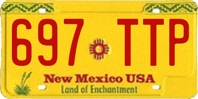 NM license plate 697TTP