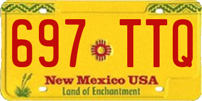 NM license plate 697TTQ
