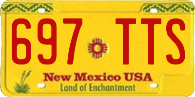 NM license plate 697TTS