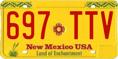 NM license plate 697TTV