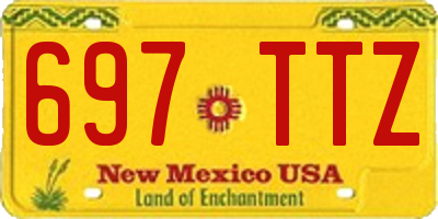 NM license plate 697TTZ