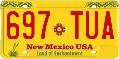 NM license plate 697TUA