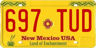 NM license plate 697TUD