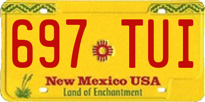 NM license plate 697TUI