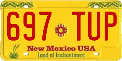 NM license plate 697TUP