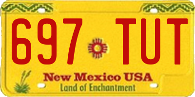 NM license plate 697TUT