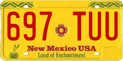 NM license plate 697TUU