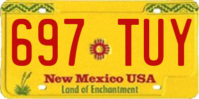 NM license plate 697TUY