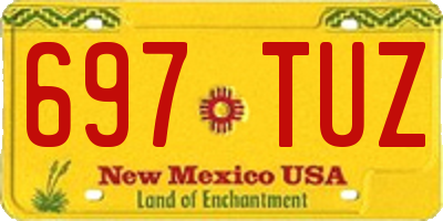 NM license plate 697TUZ