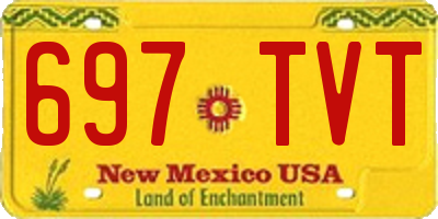 NM license plate 697TVT