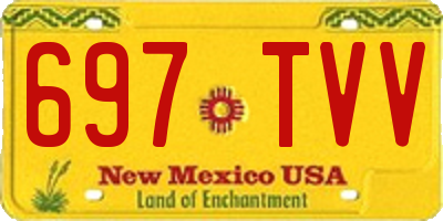 NM license plate 697TVV