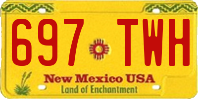 NM license plate 697TWH