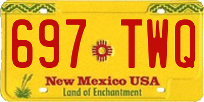 NM license plate 697TWQ