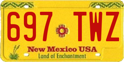 NM license plate 697TWZ