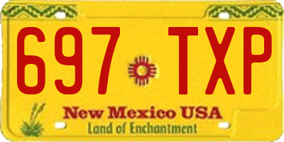 NM license plate 697TXP