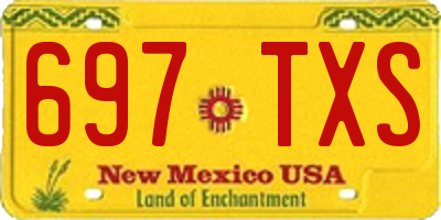 NM license plate 697TXS